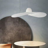 Nordic Straw Hat Fabric White Pendant Light
